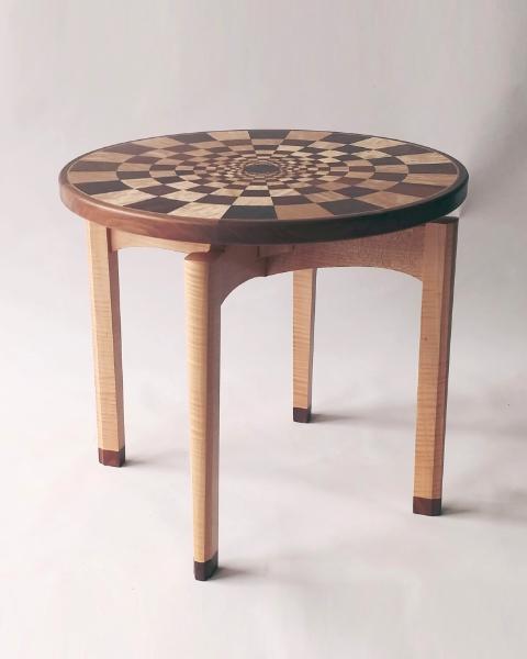 Occasional table, end table, op-art table
